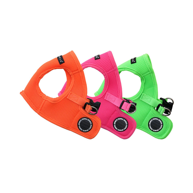 [Australia] - Puppia Authentic Neon Soft Vest Harness B Orange Large Puppia Neon Soft Vest Harness B 