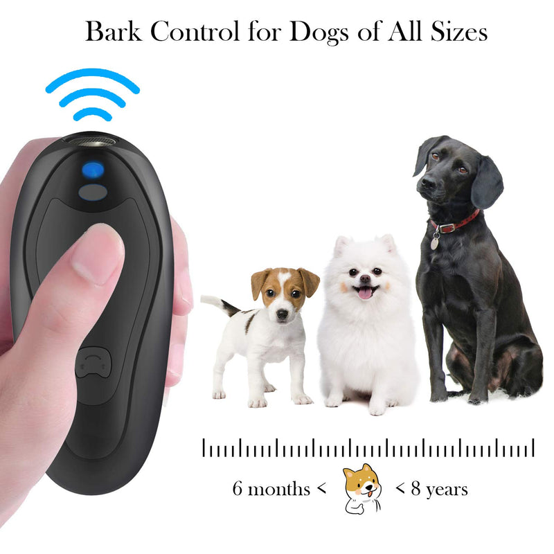 Prompt Ultrasonic Dog Bark Deterrent Upgraded Version 2 in 1 Anti Barking Device of 16.4 Ft Effective Control Range,Silencer No Bark Training Control,Dog Training Aid,Security for Dogs,Outdoor Indoor - PawsPlanet Australia