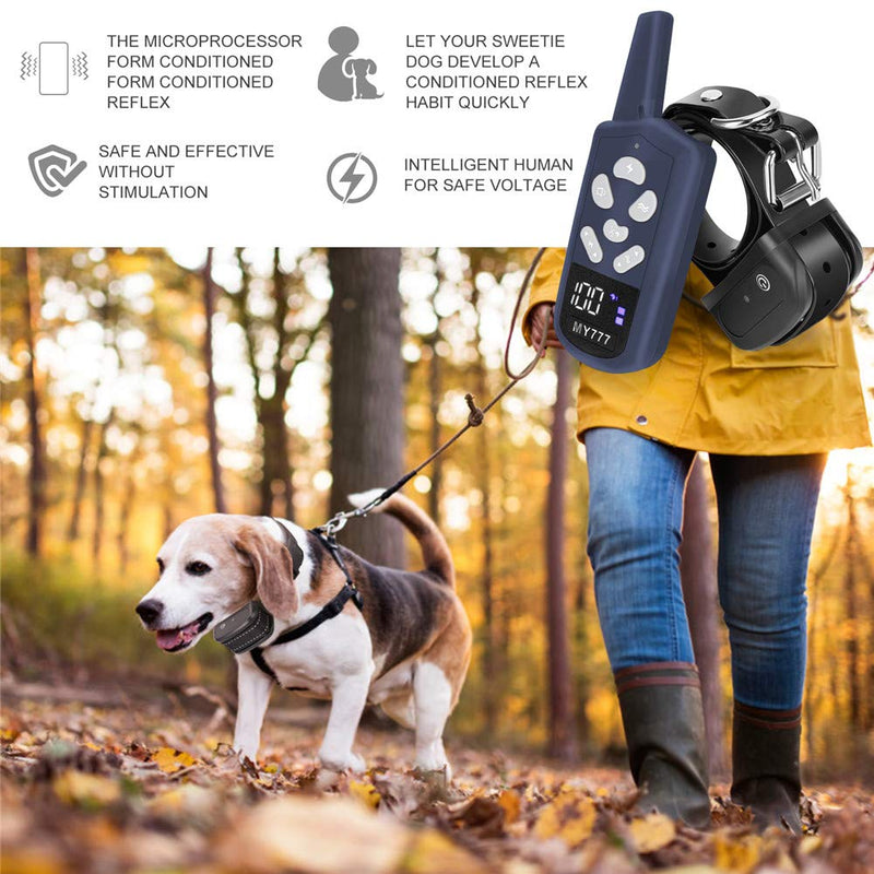 [Australia] - Dog Training Collar - E Collar for Dogs with 3 Training Modes Including Beep and Vibration,Training Collar with Remote Up to 1800ft Range,1-100 Adjustable Training Levels for Large,Medium,Small Dogs 