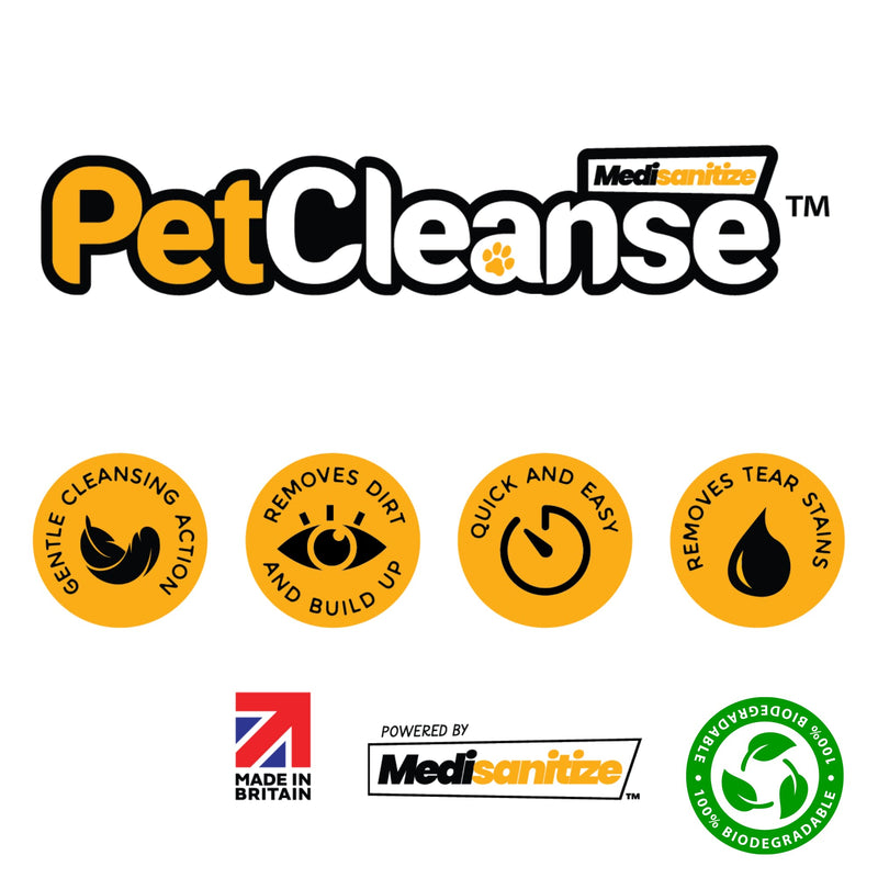 Pet Eye Wipes for Your Dogs Puppies Cats & Kittens: Daily Big Wet Cleaning Wipes for Dirt, Crusty Discharge & Tear Stains: 50 Large Wet Wipes Pack with Aloe Vera (3 Packs) 3 Packs - PawsPlanet Australia