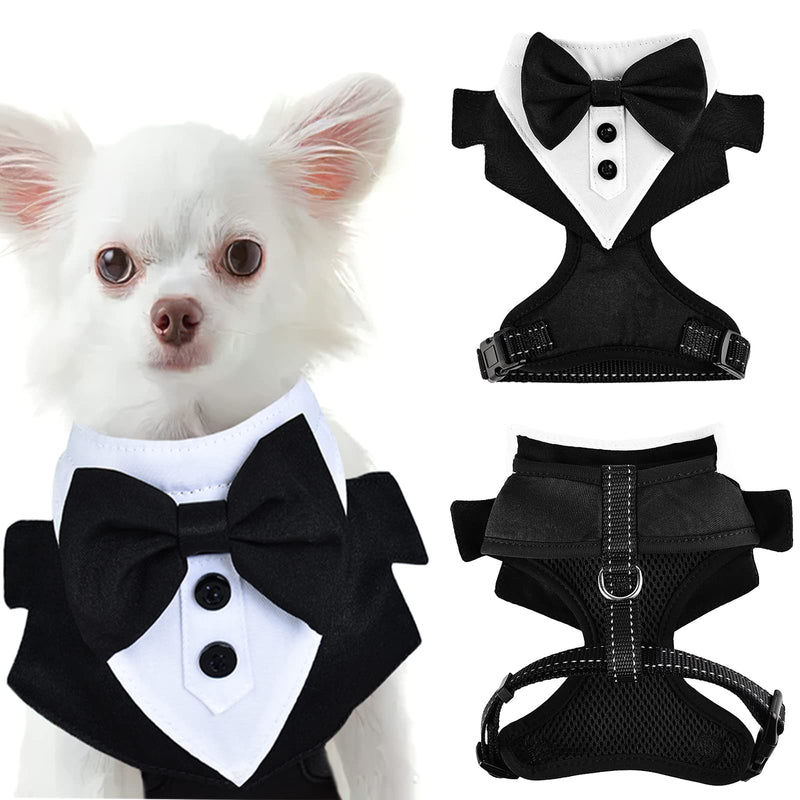 Dog Tuxedo Wedding, Formal Dog Wedding Harness, Dogs Tuxedo Wedding Party Suit, No-Pull Pet Harness, Dog Prince Birthday Wedding Harness for Medium Large Dogs (Large, Harness) - PawsPlanet Australia