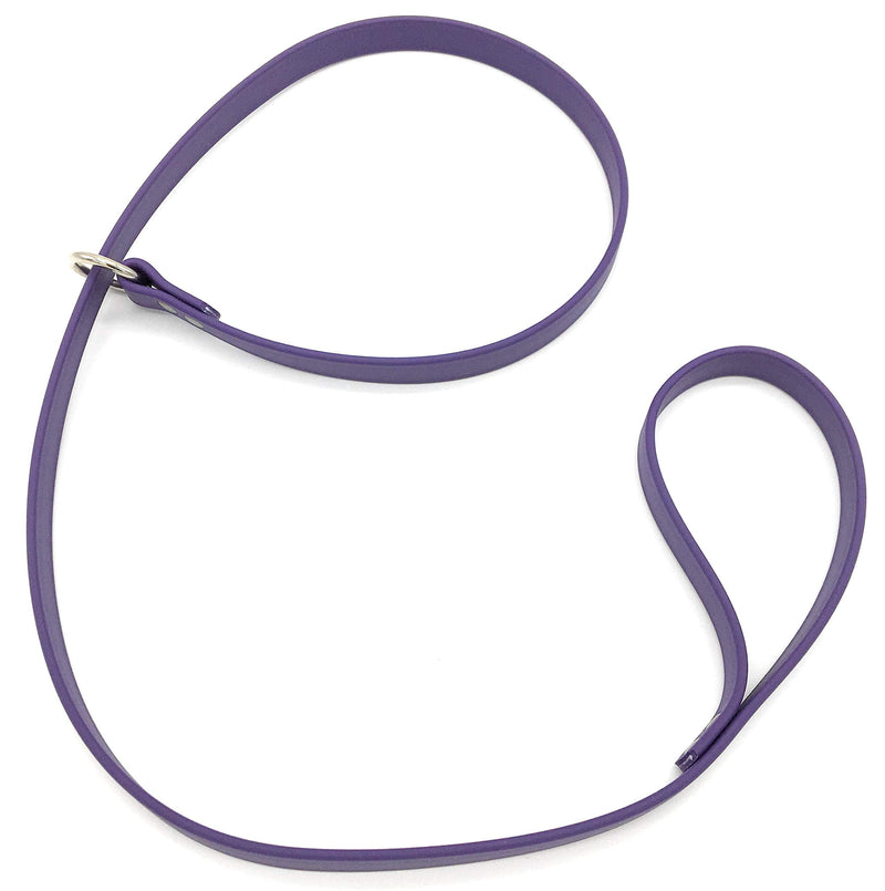 [Australia] - Furbaby Products Slip Lead for Dogs|Kennel Lead|4ft Dog Training Leash Black or Nickel Hardware purple 