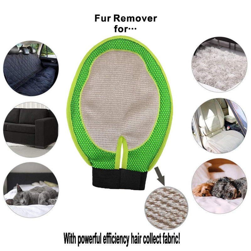 [Australia] - Sweetsweet Pet Hair Remover Mitt,Pet Grooming Glove,Deshedding Glove Dog&Cat Deshedding Brush Glove Grooming Kit for Pets Washing Deshedding Massage-1 Glove Fits Both Hands 