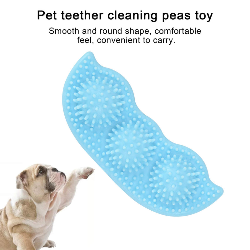 risdoada Dog Chew Toys for Aggressive Chewers, Durable Non-toxic Rubber Puppy Teething Toys, Cute Pea Anti-bite Teeth Cleaning Pet Chewing Toys for Boredom fit Small Medium Dogs, BLUE - PawsPlanet Australia