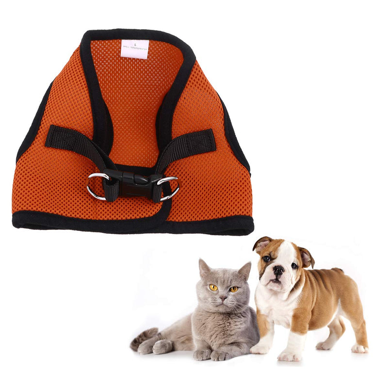 POPETPOP Mesh Soft Breathable Cat Harness Premium Durable Innovative Cute Pet Halter Harness Vest with Padded Panels for Dogs Cats - PawsPlanet Australia