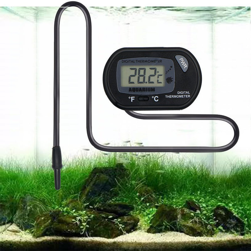 AUTIDEFY LCD Digital Aquarium Thermometer Fish Tank Water Terrarium Temperature 2 Pack - PawsPlanet Australia