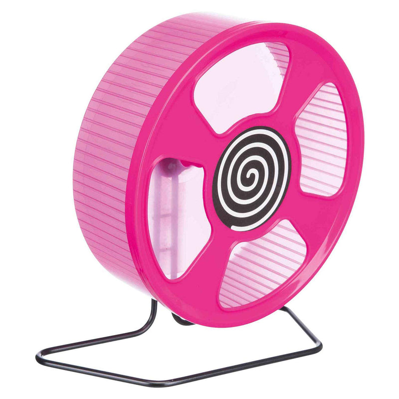 Trixie Exercise Wheel, Plastic, ø 20 cm , Assorted (Pink or Green & Blue) - PawsPlanet Australia