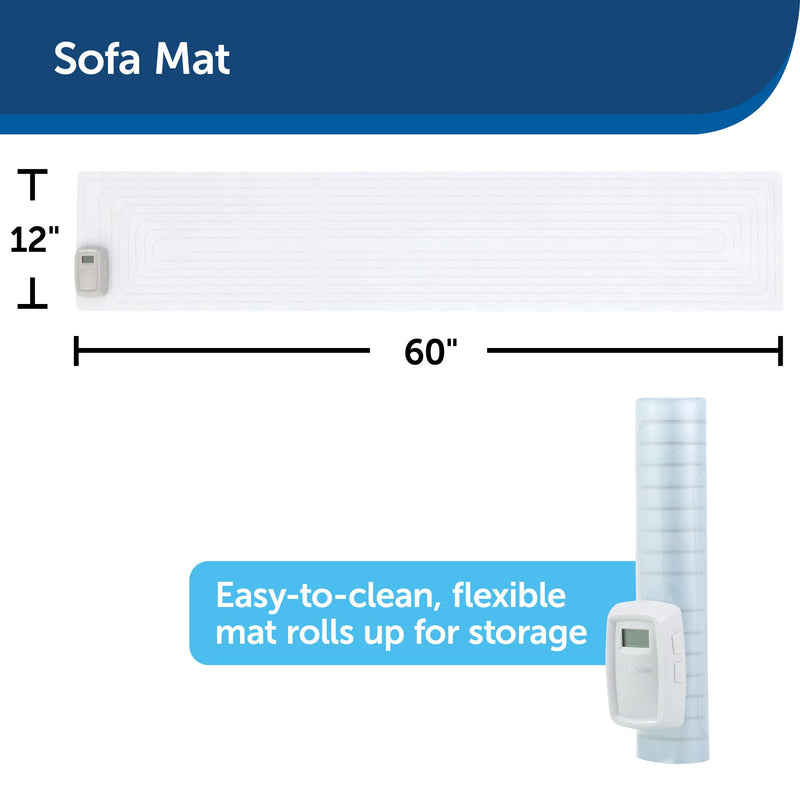 PetSafe ScatMat Indoor Training Mat, 7 Correction Modes, Protect Your Furniture, Training Tool for Dogs and Cats, Sofa Size Mat (60 in X 12 in) - Pet Proof Your Coach - Battery-Operated Mat - PawsPlanet Australia