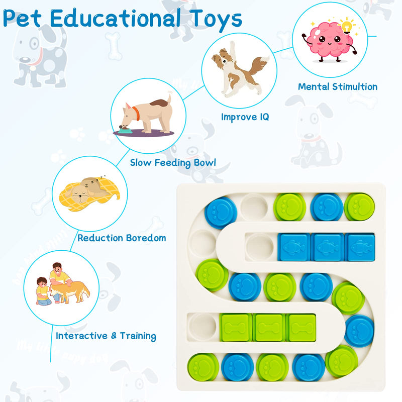 FWLWTWSS Dog Toy Intelligence, Dog Puzzle Toy Dog Interactive Dog Toy Educational Toy Dog Toy Cat Toy Intelligence for IQ Training and Mental Stimulation A - PawsPlanet Australia