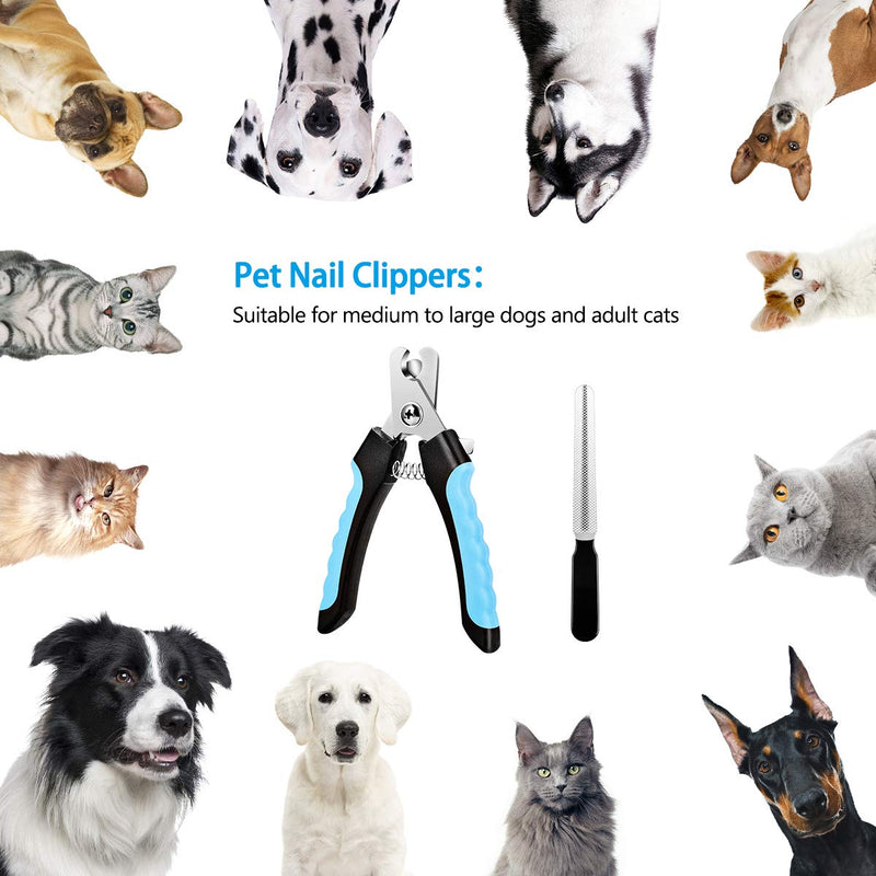 Kiiwah Nail Clippers for Dogs Cats, Professional Pet Nail Clippers for Rabbits Birds Guinea Pigs with Safety Guard to Avoid Over-Cutting, Professional Trimmer for Medium Small Breed - PawsPlanet Australia