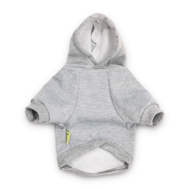 [Australia] - DroolingDog Dog Clothes I Love My Mom Hoodie Pet Puppy Shirts for Small Dogs Medium (5.5-8.8lb) Grey 