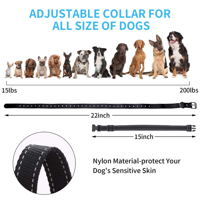 [Australia] - Dog Training Collar with Remote-Shock Collar for Dogs Large,Medium,Small-Waterproof E-Collar w/ 3 Correction Modes, Beep, Vibration,Shock｜Pet Tech Dog Collar offer 1~100 Shock Levels ,1600ft Remote 