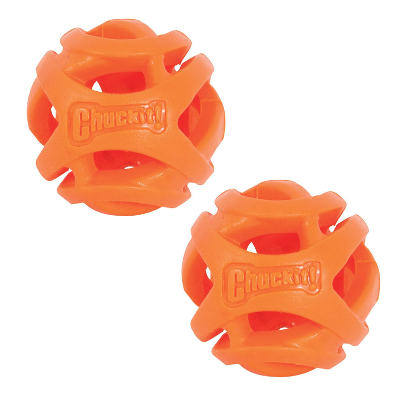 Chuckit! Ball Breathe Right Fetch Ball Small By 2 Balls to Pursue For Dog &Ultra Ball, Durable High Bounce Rubber Dog Ball, Launcher Compatible, 2 Pack, Small, (Packaging May Vary) Small, 2 pack + Ultra Ball, Small, 2 Pack - PawsPlanet Australia