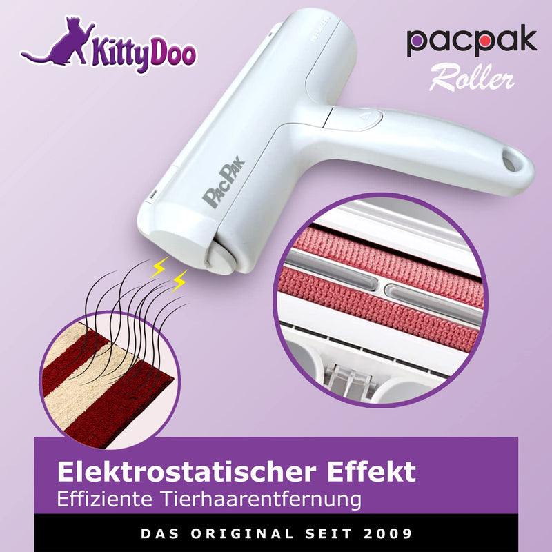 KittyDoo PAC PAK Pet Hair Remover - Original - Paku Paku Lint Roller for Dog Hair, Pet Hair, Animal Hair, Cat Hair - Lint Roller for Sofa, Carpet, Bed - Reusable Lint Brush - PawsPlanet Australia