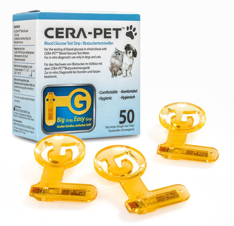 Cera-Pet blood sugar test strips 100 PCS. for dogs and cats - PawsPlanet Australia