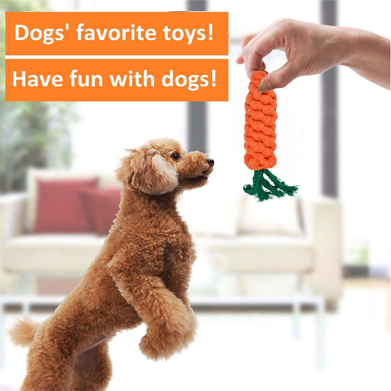 WALLE Dog Rope Toys Puppy Chew Toys Dog Interactive Toy Durable Cotton Rubber Gift Set Dog Teething Training for Small Dogs - PawsPlanet Australia