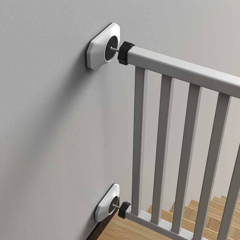 ICERO - Baby Gate Wall Protector - Protect Walls & Doorways from Pet & Dog Gates - for Child Pressure Mounted Stair Safety Gate- 4 Pack, White 4-Pack White - PawsPlanet Australia
