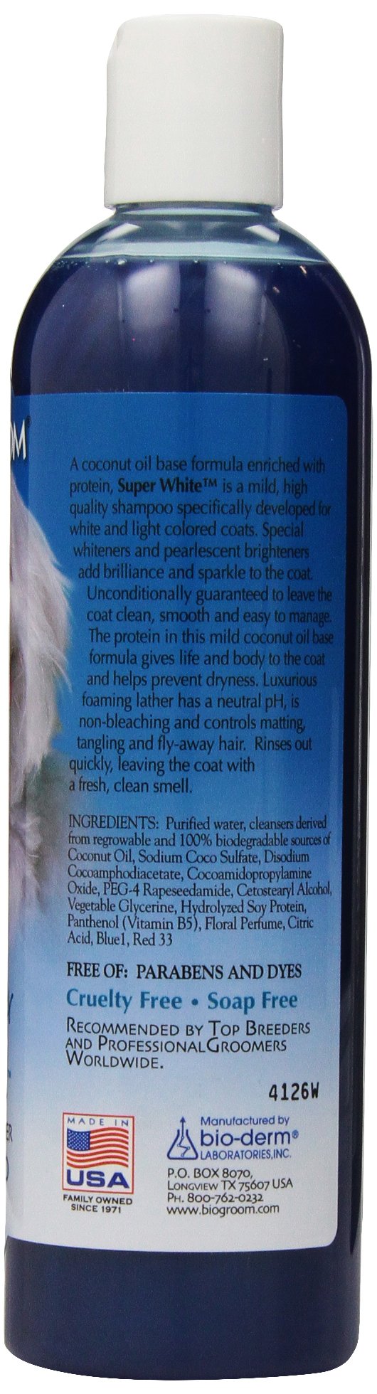 [Australia] - Bio-groom Super White Pet Shampoo 12-Ounce 