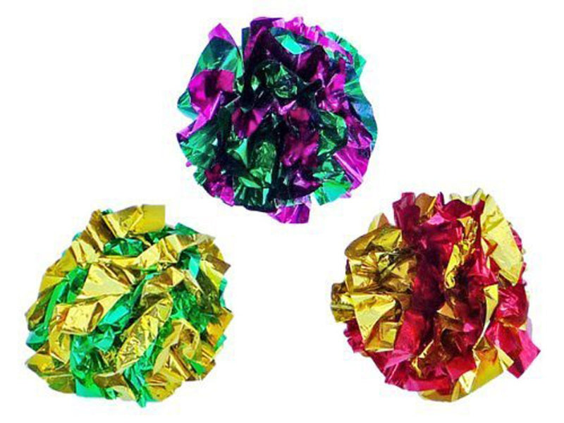 [Australia] - PetFavorites Original Mylar Crinkle Balls Cat Toys 12 Pack 