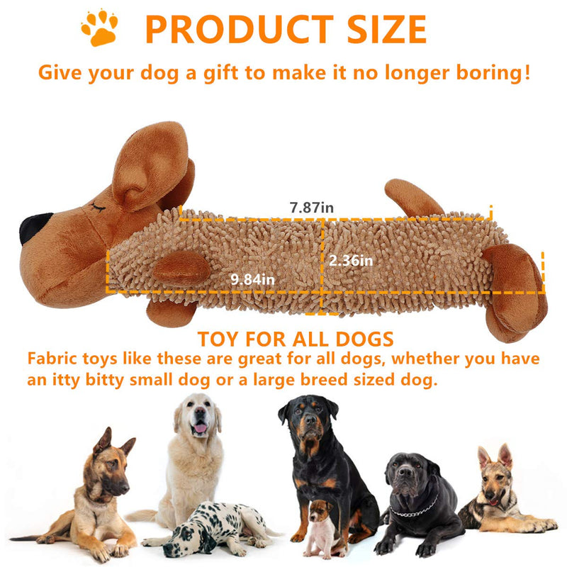 Dog Squeak Toys Stuffed Animals Chew Toy Hound Invincibles Dog Toy Stuffingless Squeaky Plush Dog Toy (GOU) GOU - PawsPlanet Australia