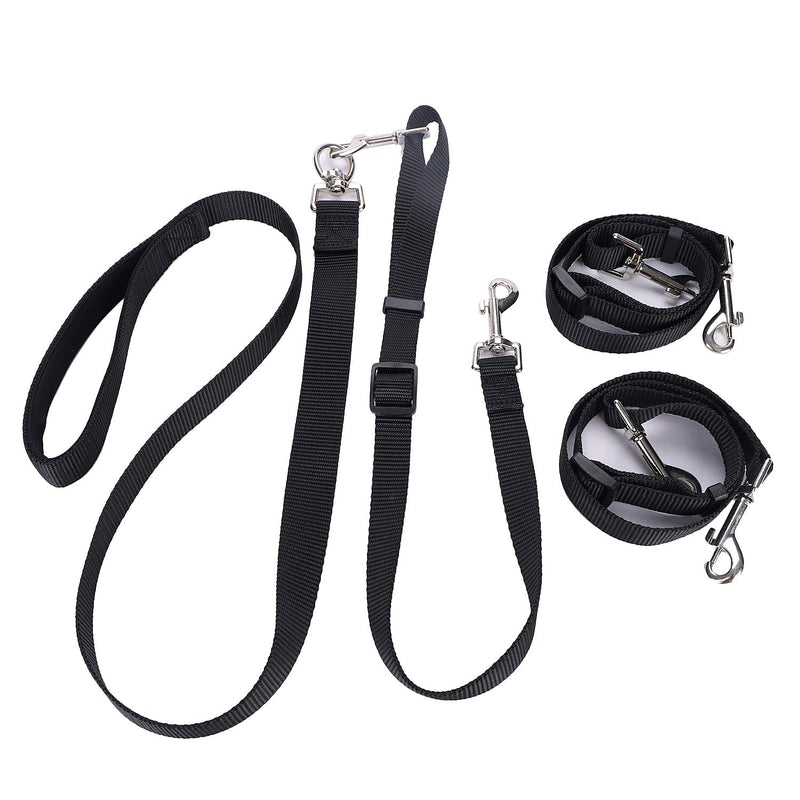 3 Dog Lead Dog Leash 3 in 1 Pet Traction Rope Triple-end Pet Dog Nylon Traction Rope Adjustable Training Leashes Pet Walking Leash - PawsPlanet Australia