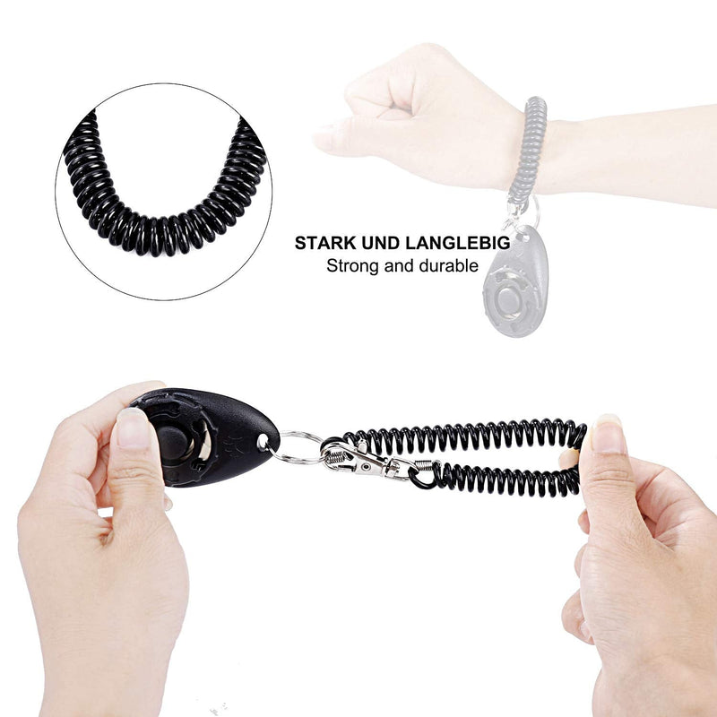 MaoXinTek Dog Training Clickers with Wrist Strap, Effective Pet Training Tools for Puppy or Cat Behavioral Training 4-Pack Colorful Sound Easy to Use Practical Button Clicker - PawsPlanet Australia