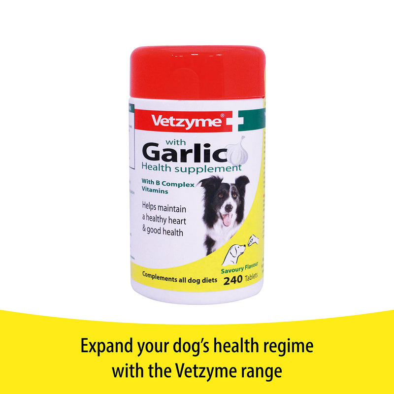 Vetzyme | Once A Day Conditioning Tablets for Dogs, with B Complex Vitamins | Helps Promote Health & Vitality (30 Tablets) - PawsPlanet Australia