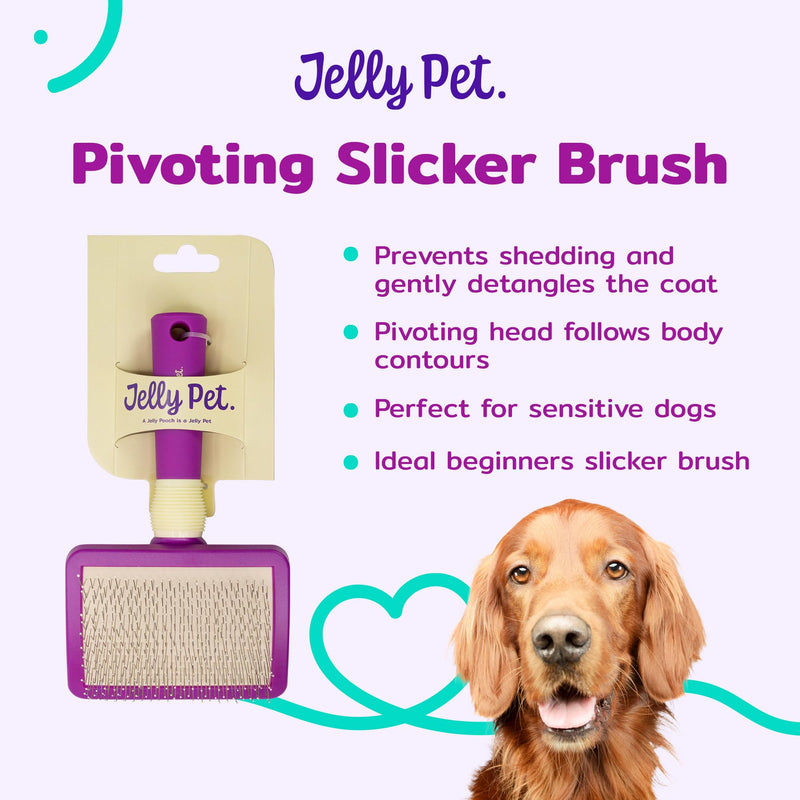 Pivoting Slicker Brush, Moving Brush Head - PawsPlanet Australia
