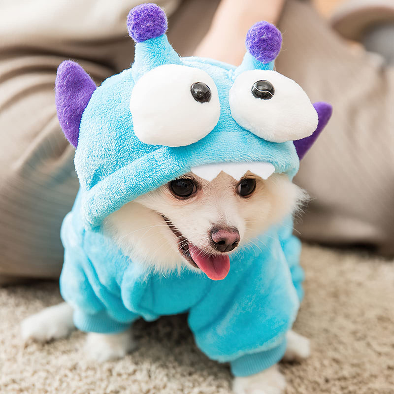 Galatée Small Dog Jumpsuit, Cute Pet Clothes Winter Warm Coat for Small and Medium Pets, Pet Overalls Cozy Winter Puppy Coats Jacket（XS, Love Bear XS - PawsPlanet Australia