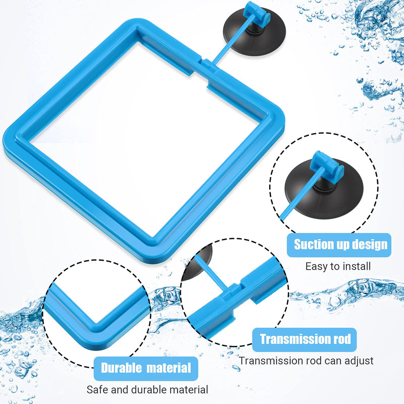 4 Pieces Fish Feeding Ring and Fish Leaf Pad Set Automatic Fish Feeder Square Circle Floating Food Feeder with Breeding Resting Bed Hammock Betta Fish Accessories for Betta Goldfish Guppy Tank Decor - PawsPlanet Australia