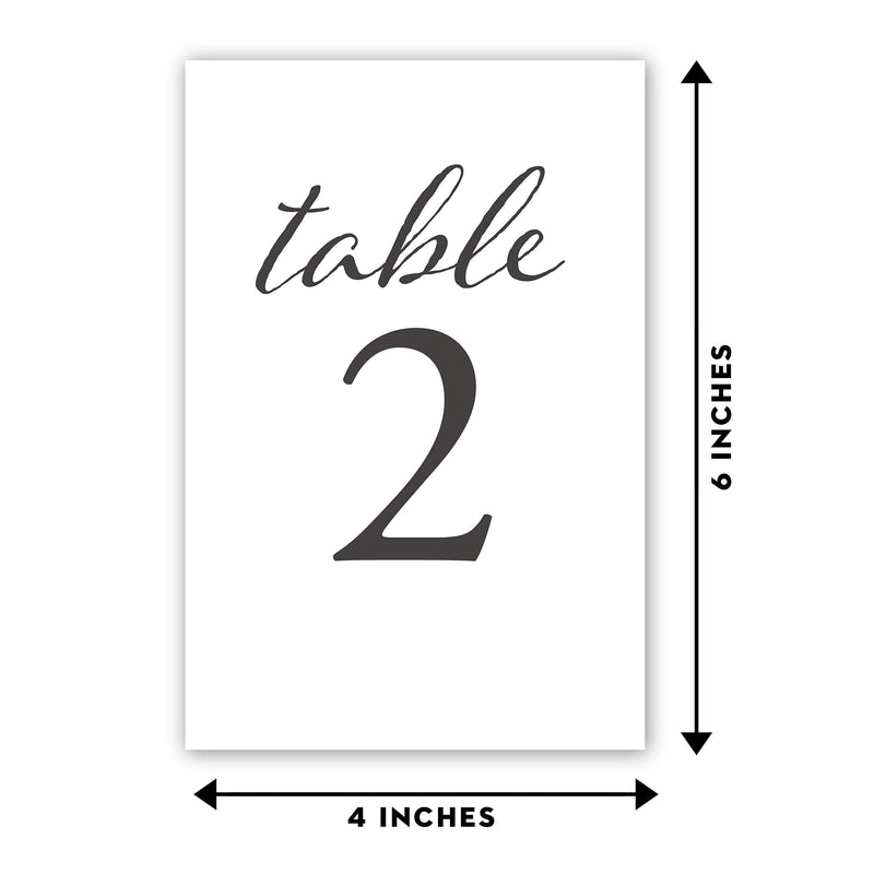 UP THE MOMENT Black Wedding Table Numbers, 1-25, Centerpiece Decorations, Double Sided 4x6, Numbers 1-25 and Head Table Card Included, for Table Number Holders - PawsPlanet Australia