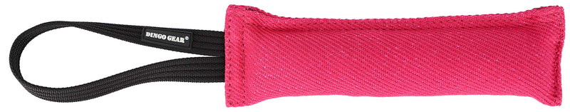 DINGO GEAR Cotton Nylon Teething Sausage for Dog Training K9 IGP IPO Obiedence Protective Dog Sport (28 x 7 cm, 1 Handle, Pink) - PawsPlanet Australia
