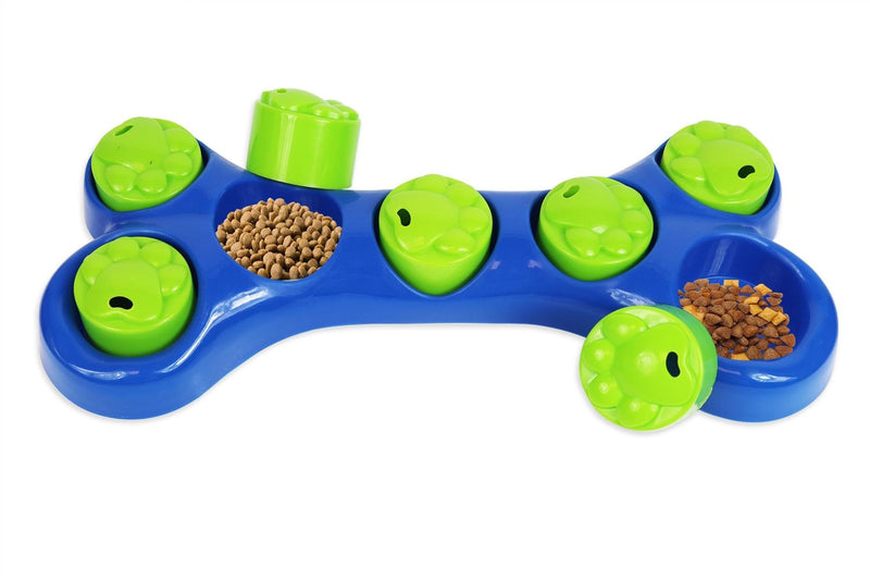 Smart Choice Pet Feeder Bowl Bone Shape Fun Puzzle Treat Slow Feeding Interactive Game Dog Training Rewards Hide & Seek - PawsPlanet Australia