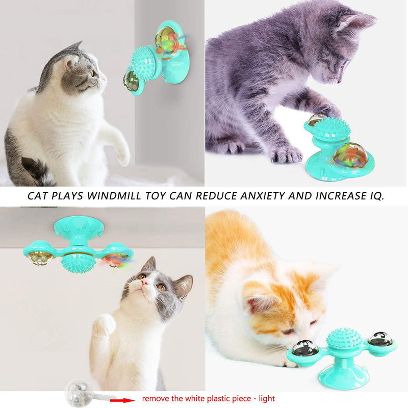 [Australia] - XURLEQ Cat Toys Interactive Chew Toys for Indoor Cats Ball Kitten Cat Catnip Toy Toothbrush Cats Scratching Tickle Toy with Catnip 