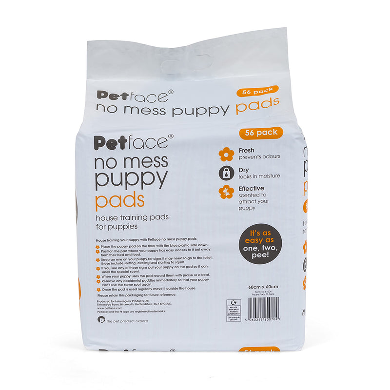 Petface No Mess Puppy Pad, Pack of 56 - PawsPlanet Australia