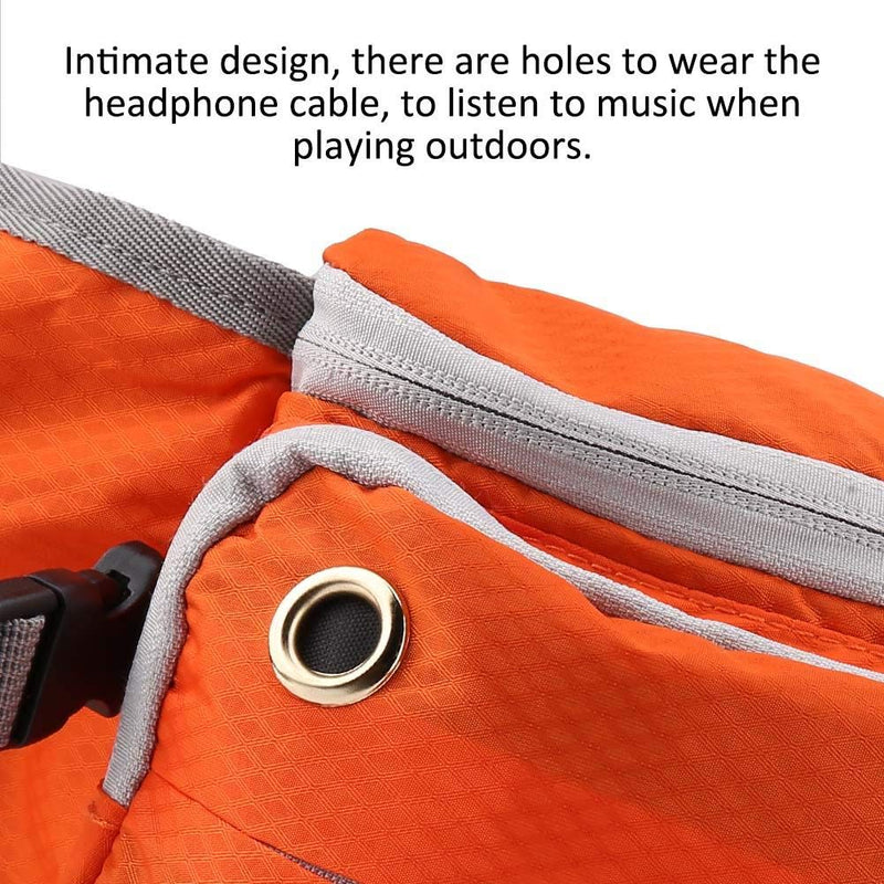 [Australia] - Pet Treat Training Pouch Portable Dog Treat Waist Bags Dog Training Snack Reward Bag Pet Outdoor Snack Storage Bag orange 