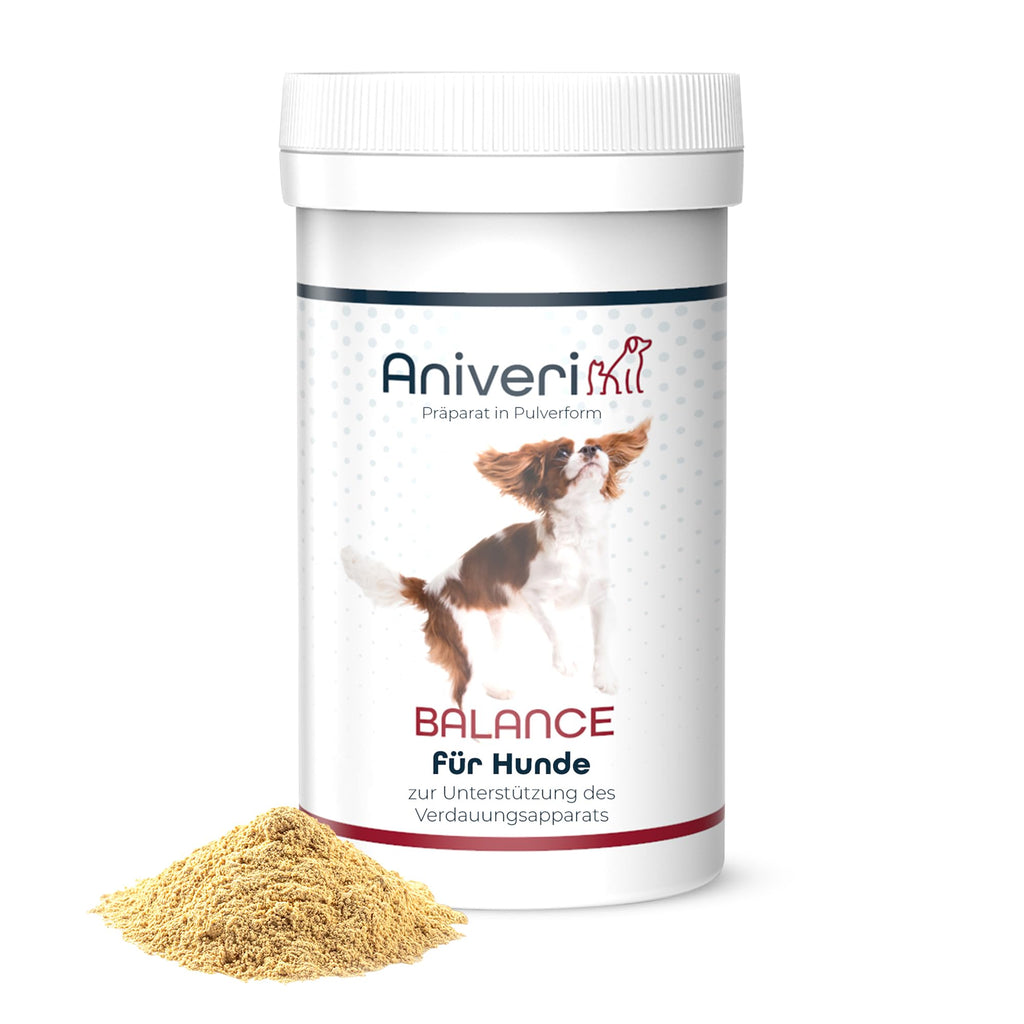 Aniveri - Balance Vitamins for Dogs, Digestive Vitamin Powder for Dogs, Prebiotic & Probiotic with Vitamin B Complex for Dogs, Healthier Intestinal Flora for Dogs, 105g Digestion - PawsPlanet Australia