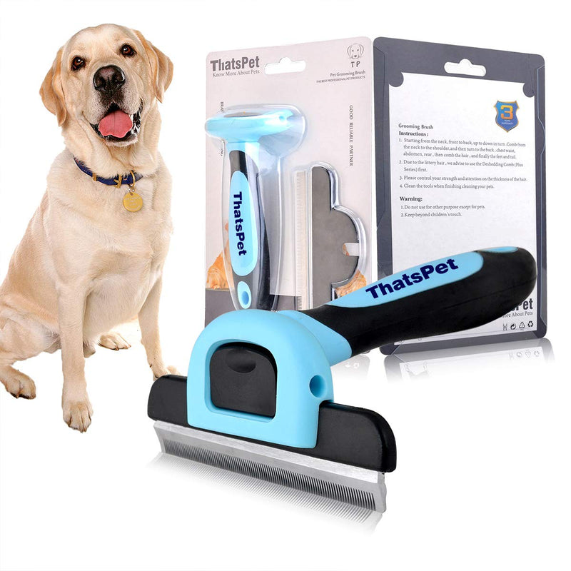 [Australia] - ThatsPet Dog and Cat Brush for Shedding, Long & Short Hair Pet Undercoat Grooming & Shedding Brush Tool for Small, Medium and Large Dogs and Cats - Deshedding Tool - Reduces Shedding by 95% in Minutes 