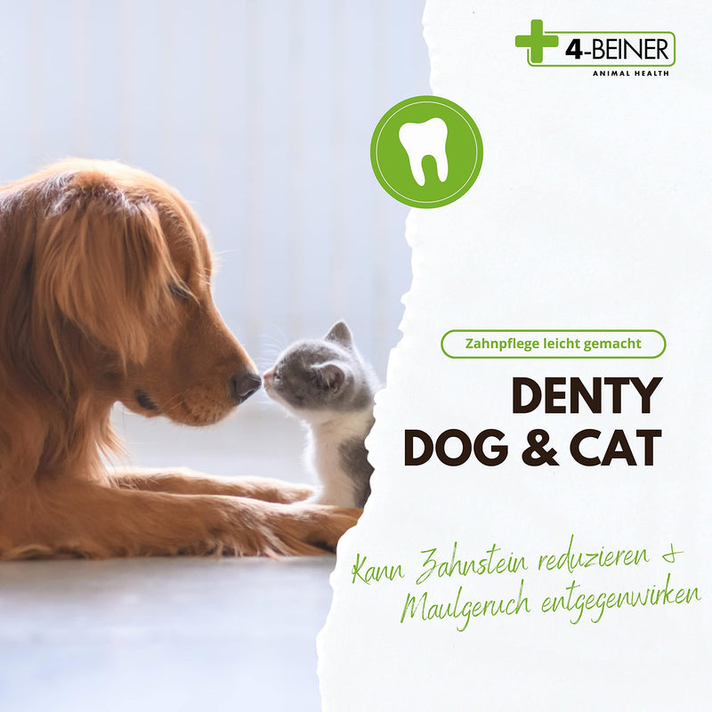 4-LEGGED DENTY-Dog & CAT - Dental care powder for dogs and cats, supports the reduction of tartar, plaque and bad breath, 90 g powder - PawsPlanet Australia