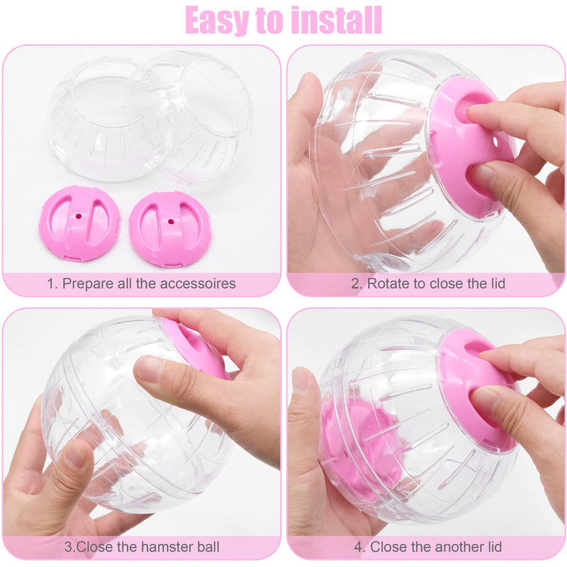 YAXIDAEVER 2 pieces jogging ball for small animals, hamster ball, toy hamster running ball for small animals, activity toy, fitness ball, pet sports - PawsPlanet Australia