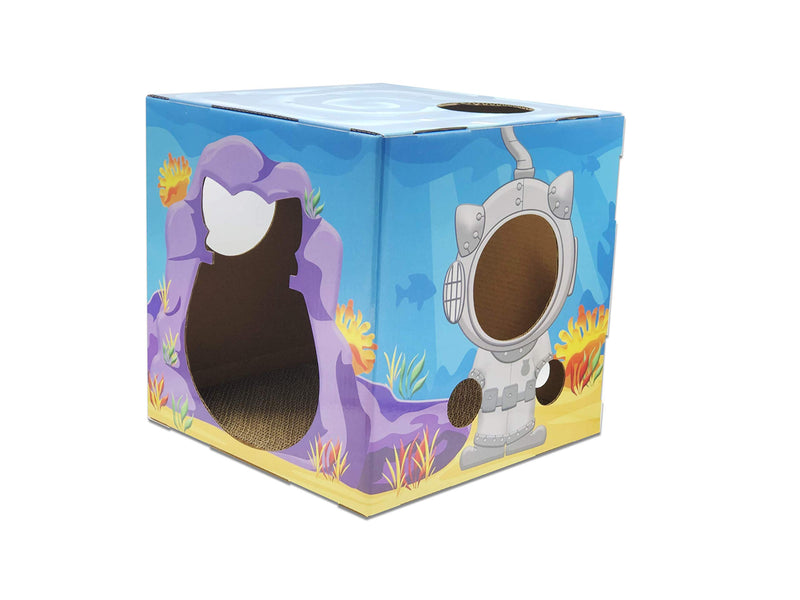 [Australia] - DoyenCat FunBox with Scratching Board Ocean 