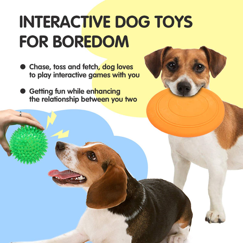 Dog Chew Toys for Puppies Teething, Super Value 14 Pack Puppy Toys for Small Dog Toys Squeaky Toys for Dogs Rubber Ball Dog Rope Toy Durable Pet Toys for Dogs Interactive Plush Dog Toys - PawsPlanet Australia