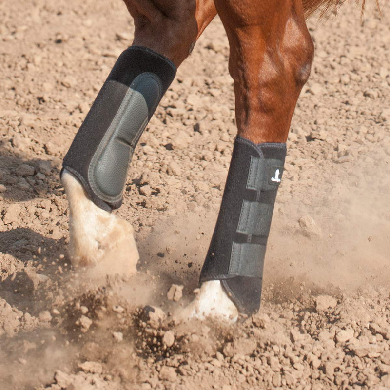 [Australia] - Classic Equine EZ Wrap Lite Hind Boots Black 