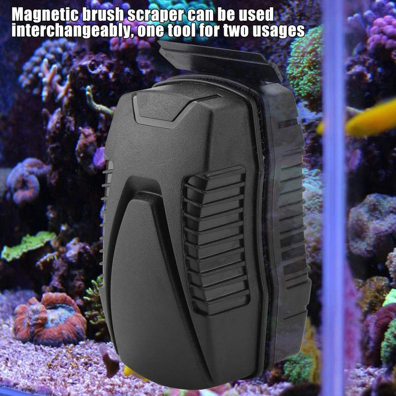 [Australia] - Pssopp Magnetic Aquarium Fish Tank Cleaner, Floating Double Side Fish Tank Clean Brush Glass Wiper Algae Scraper for Acrylic and Glass Fish Tank T02 