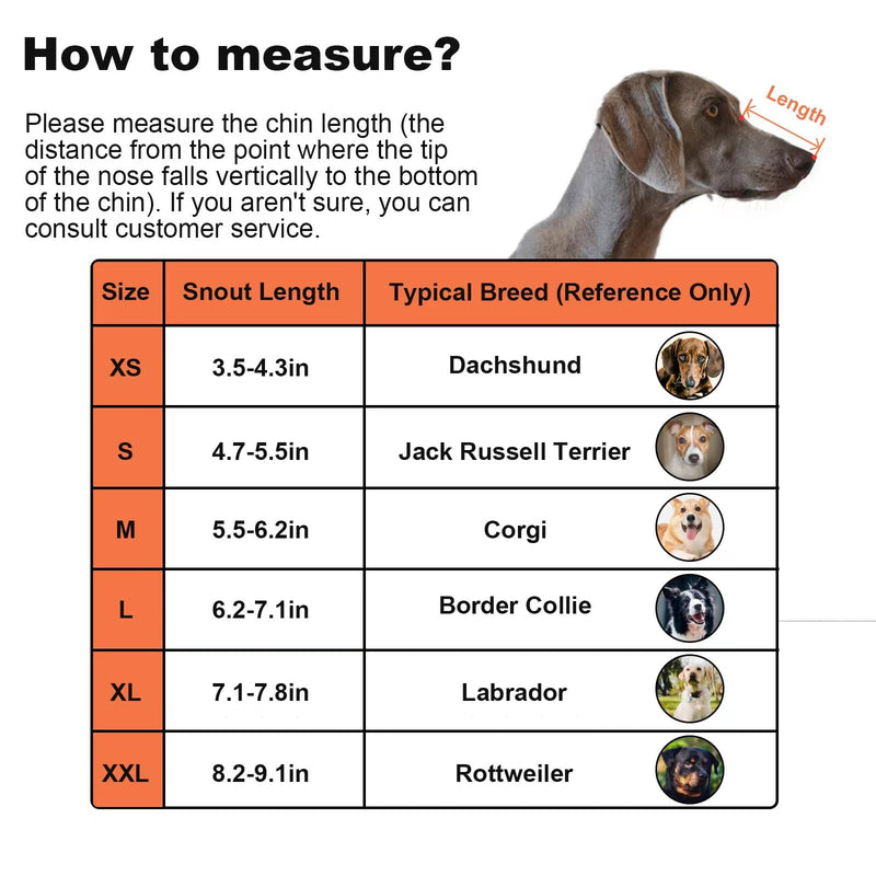 Ohcozzy Soft Mesh Dog Muzzle Won‘t Contact Nose for Small Medium Large Dogs, Allows Panting and Drinking(M,Black) - PawsPlanet Australia