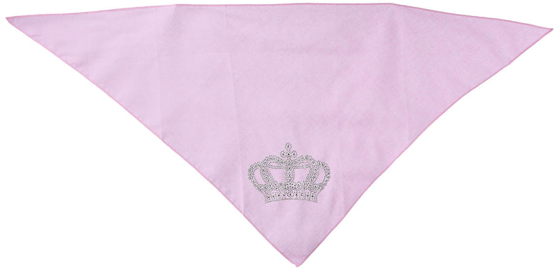 [Australia] - Mirage Pet Products Crown Rhinestone Bandana Large Light Pink 