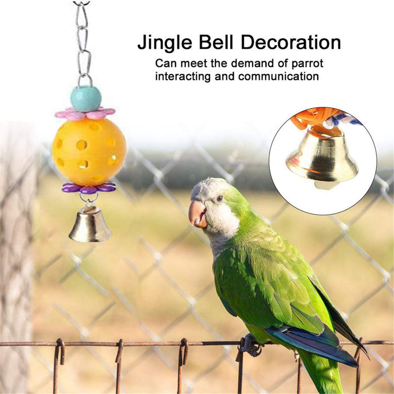 Miumiu Bird Toys, 6Pack Bird Chewing Toys Bird Cage Toys Hanging Swing Chewing Bell Toy for Small Parrots, Parakeets, Cockatiels, Budgie, Conures, Macaws, Love Birds, Finches, Mynah - PawsPlanet Australia