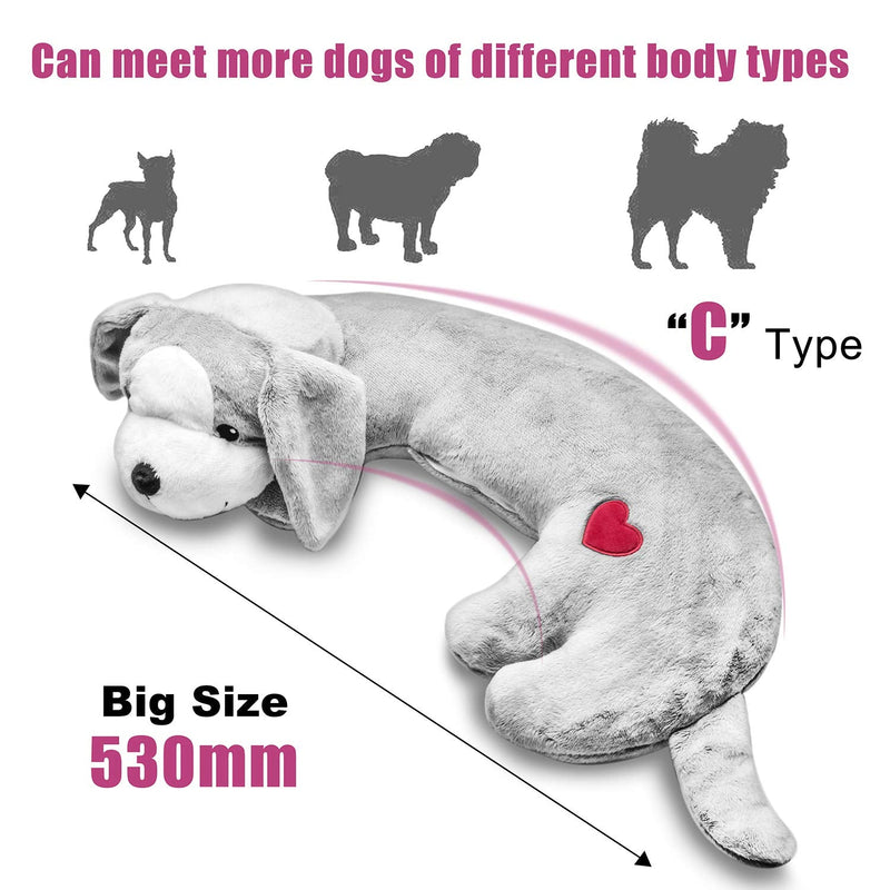 Moropaky Heartbeat Toy for Puppy Dog Anxiety Relief Behavioral Aid Toy Training Toy… Grey - PawsPlanet Australia