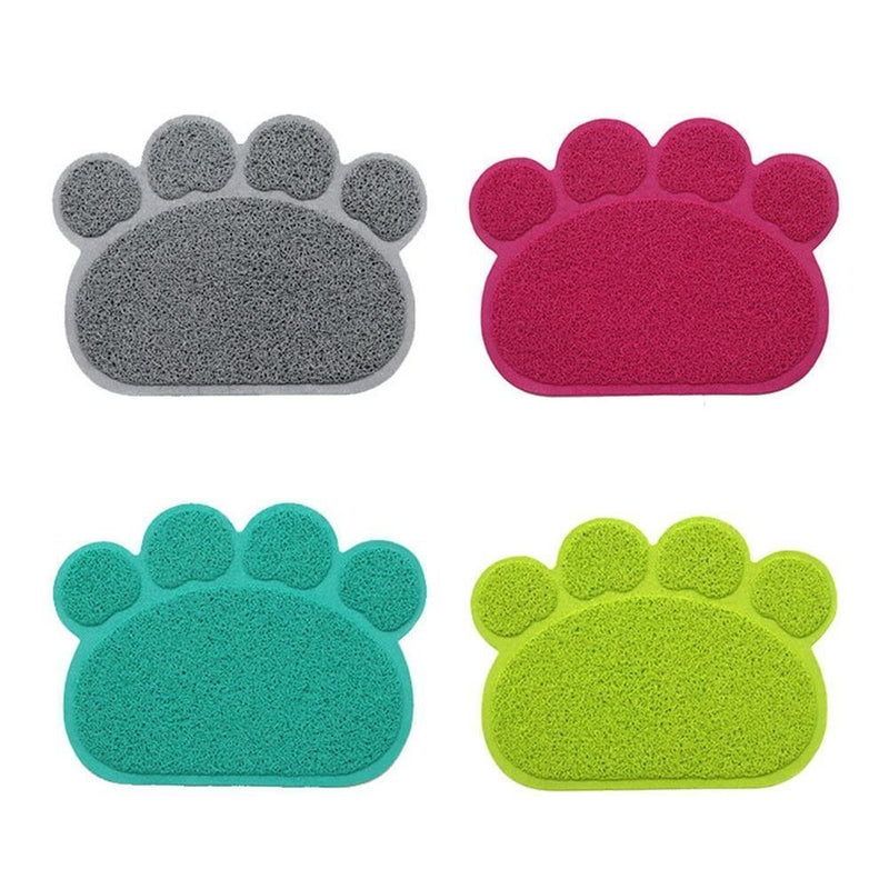 EONHUAYU Pet Food Mats, Cat Mat PVC Mat Waterproof Non-slip Pet Feeding Mat Pet Bowl Mat (Blue) - PawsPlanet Australia