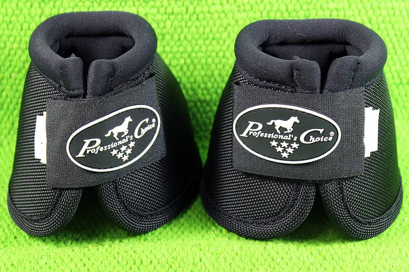 Professionals Choice Equine Ballistic Hoof Overreach Bell Boot, Pair Large Black - PawsPlanet Australia